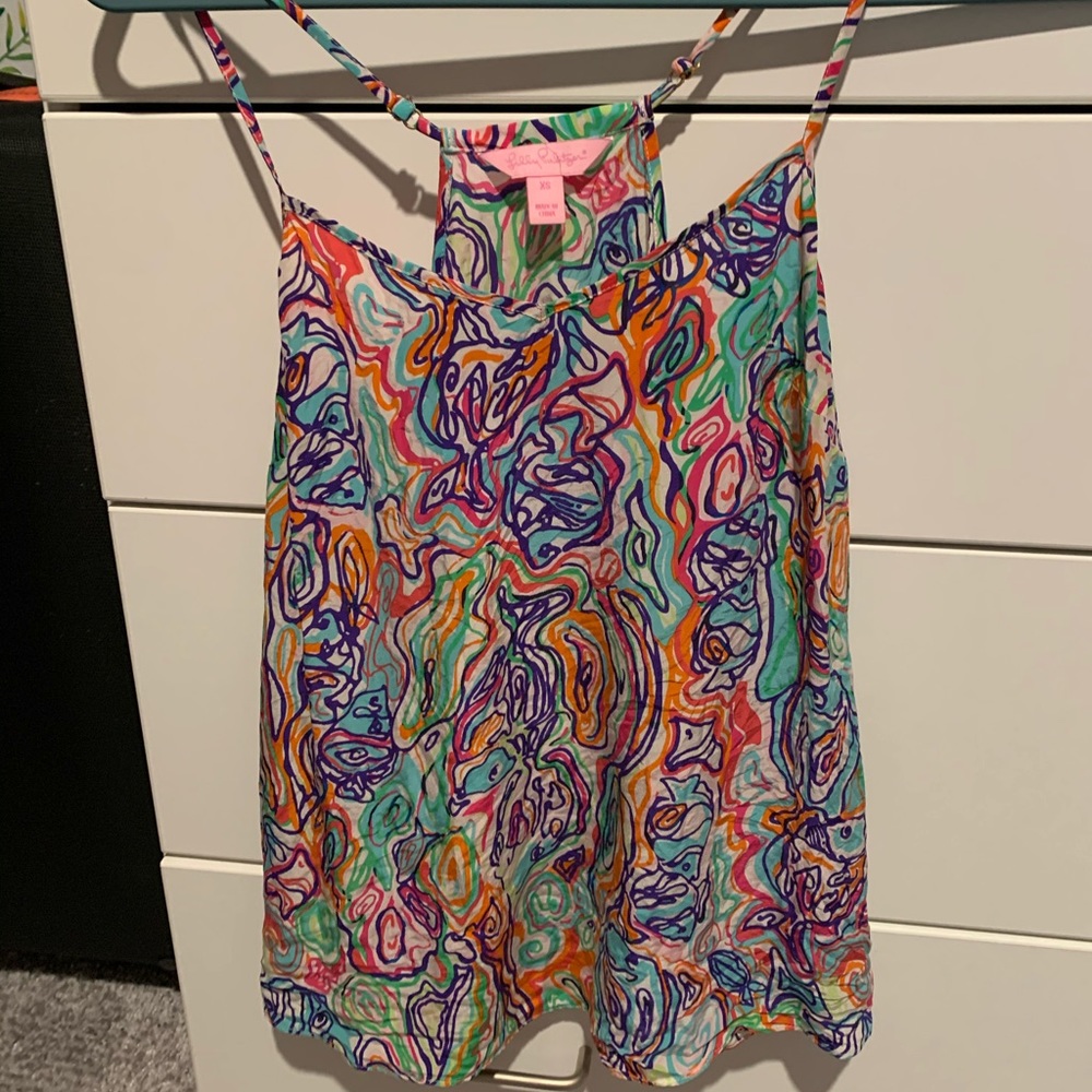 XS Lilly Pulitzer silk tank